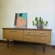 Enfilade vintage meuble bas tv pieds compas