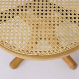 Thonet swivel armchair Beige Viennese braid