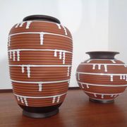 German ceramic vase, 1960s, set of 2