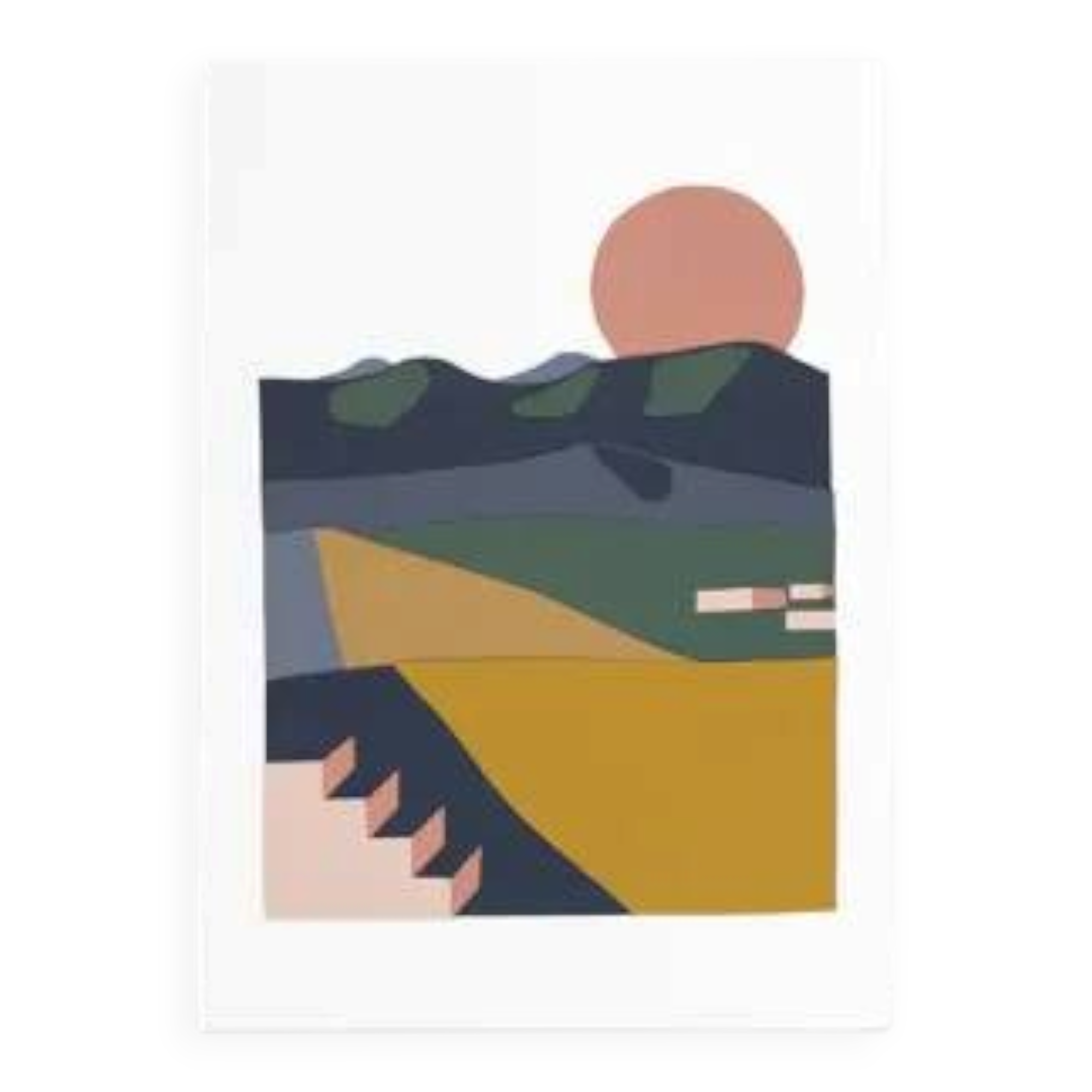 Pink moon - art print (a4) signed ackeogh