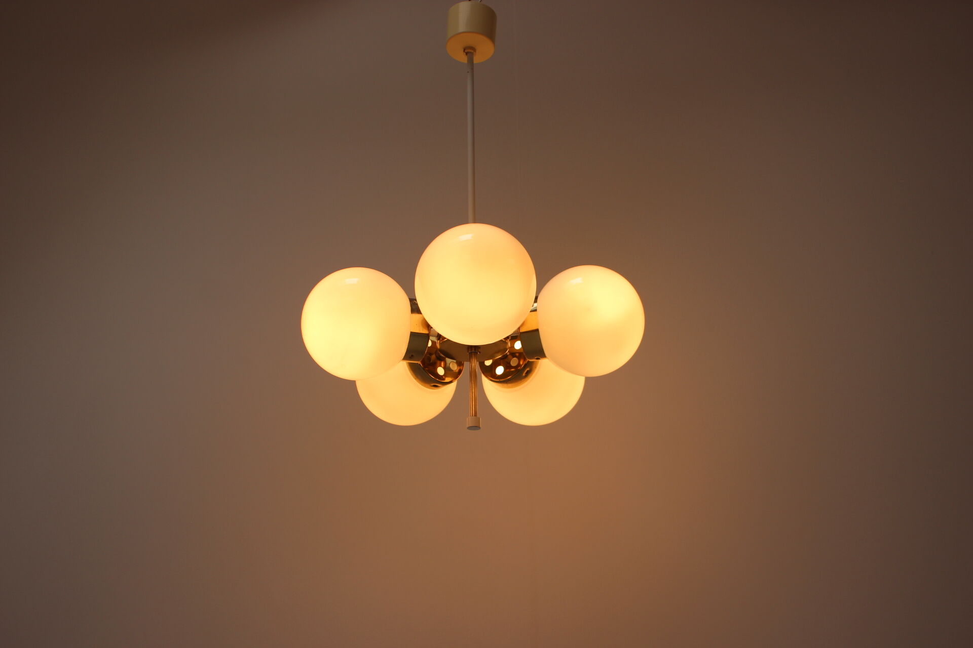 Space Age Chandelier Sputnik by Elektroinstala Decin, 1970s