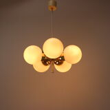 Space Age Chandelier Sputnik by Elektroinstala Decin, 1970s