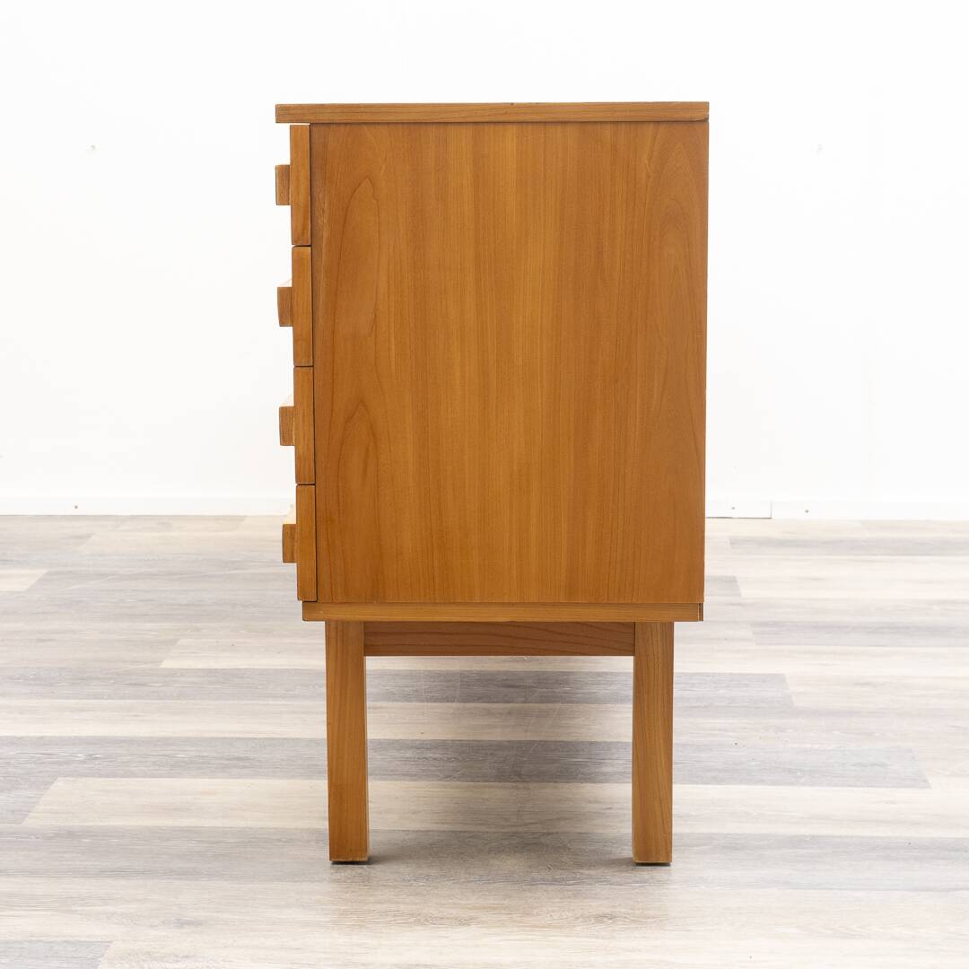 Enfilade des années 60 design scandinave,portes à rainures verte