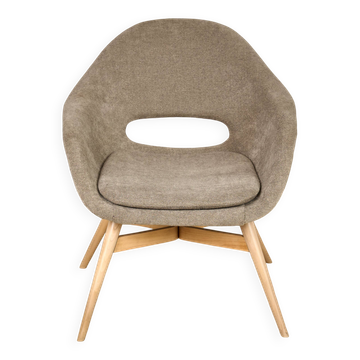 Shell Lounge Chair by Miroslav Navratil, 1960s, Czechoslovakia