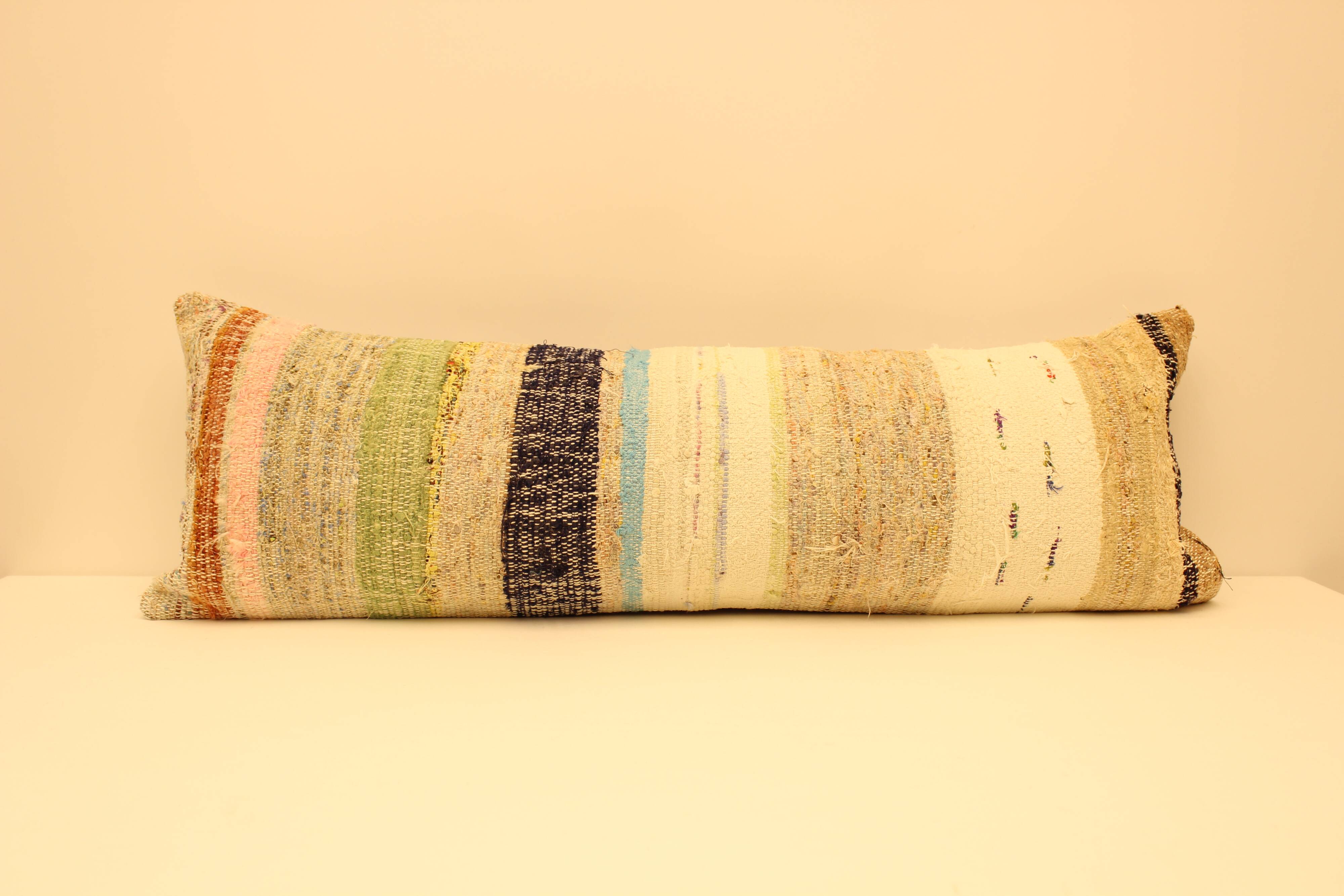 Turkish kilim cushon, 30x90 cm, od-233