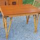Vintage dining room attributed to Audoux and Minet in bamboo and rattan