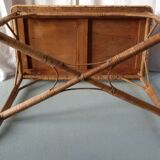 Bamboo and leather console