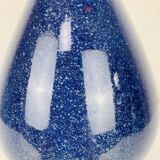 Vintage blue ceramic vase