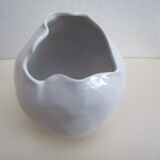 Set of two design white vases