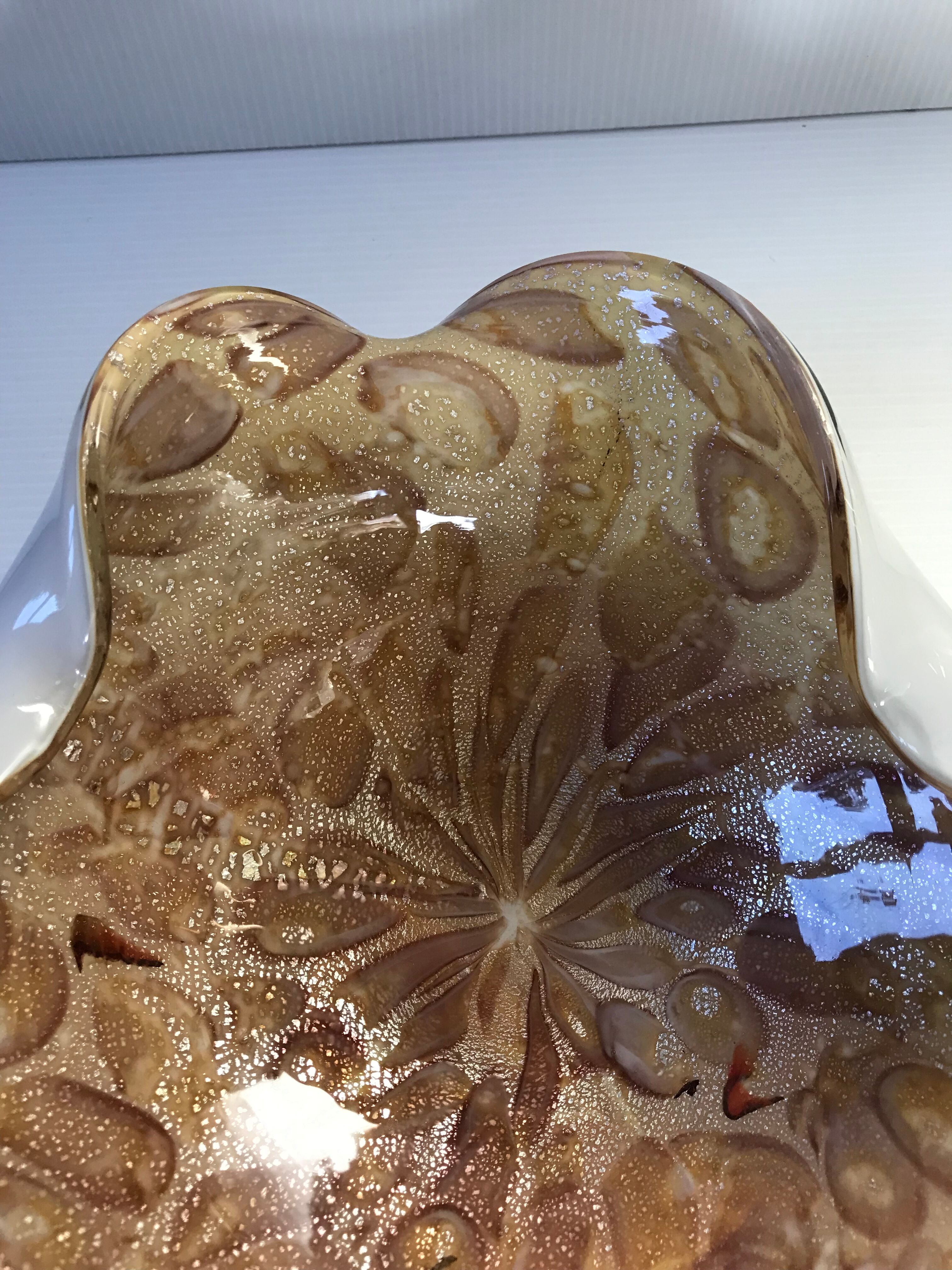 Vide-poches en verre de Murano vintage