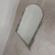 Miroir Art Déco biseauté, cadre en aluminium, années 1930