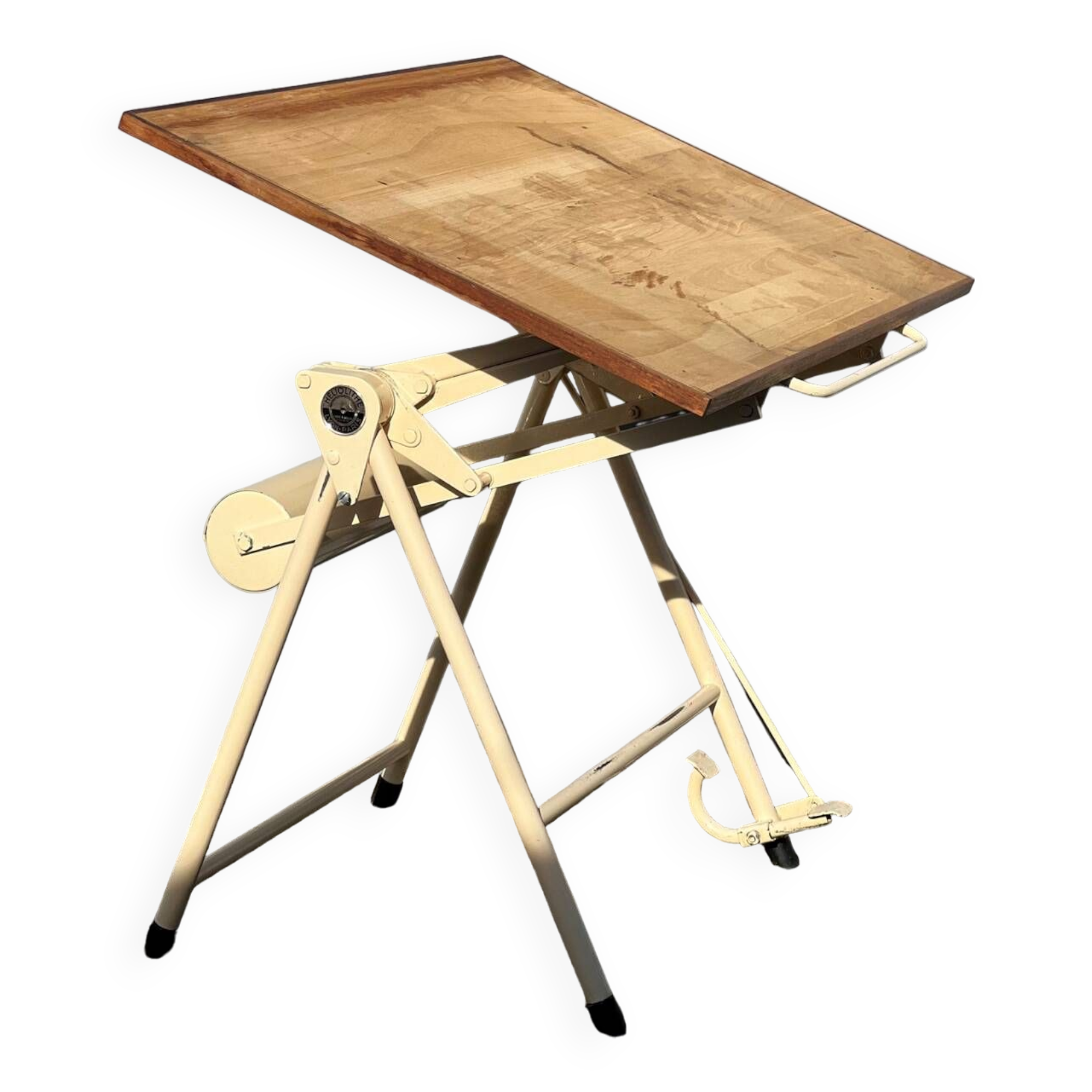 Table à dessin industrielle vintage Heliolithe