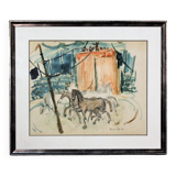 Watercolor "Circus" 1970s