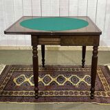 Louis Philippe 19th-century gaming table in mahogany.