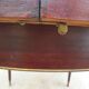 Extendable table mahogany lacquered 1960 butterfly extensions