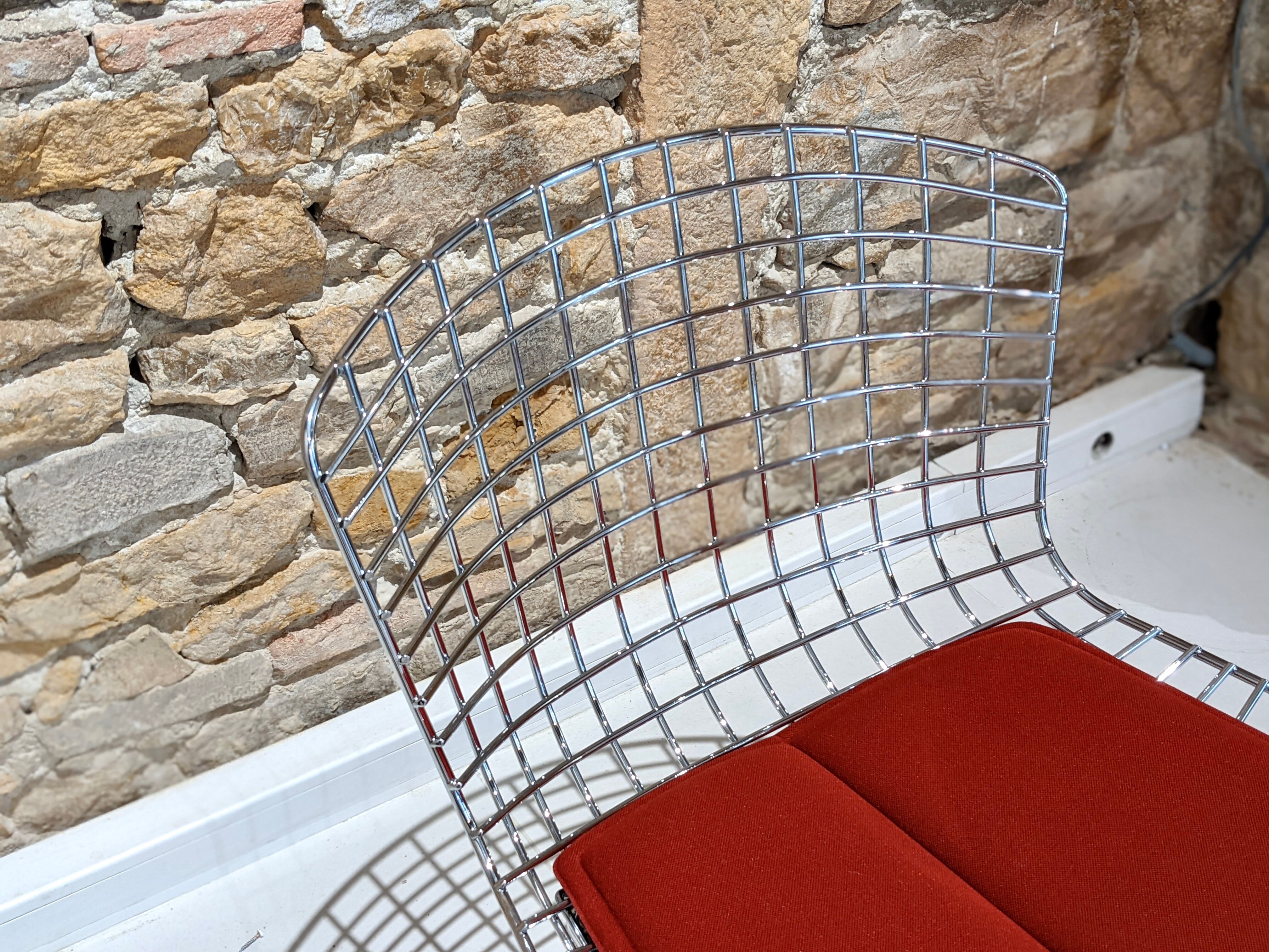 Set of 6 Bertoia chairs for Knoll