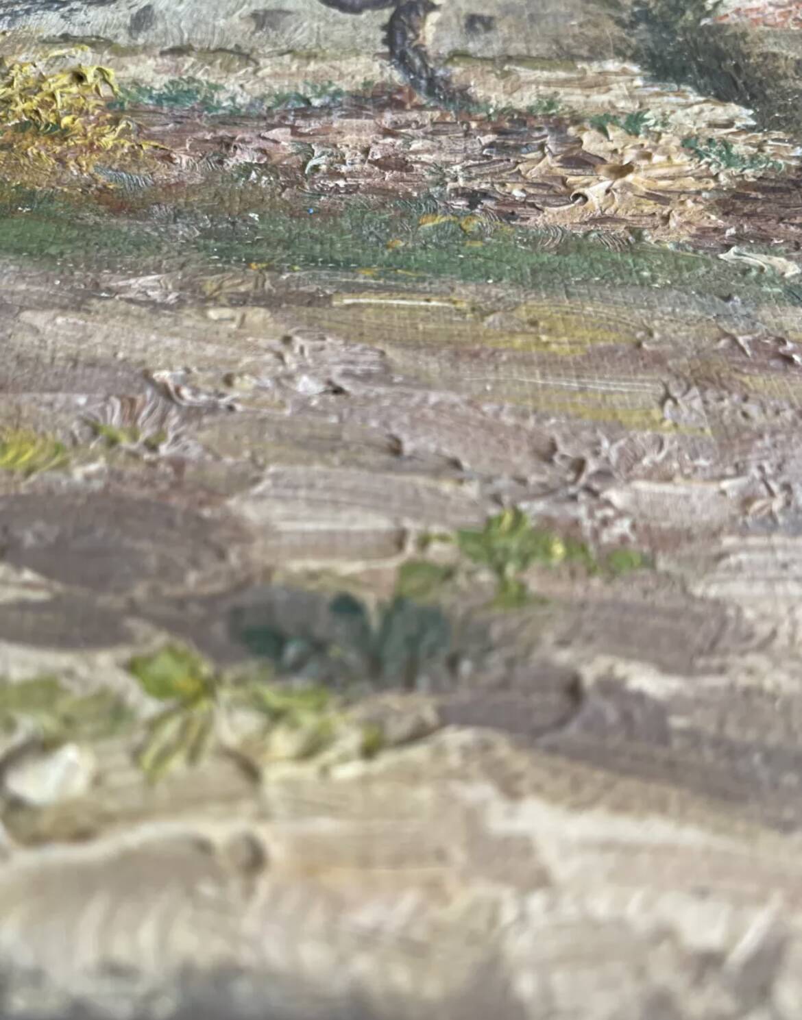 Oil on canvas Vendée landscape