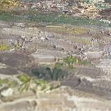 Oil on canvas Vendée landscape