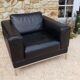 Fauteuil en cuir