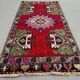 Small Vintage Turkish Rug 110x55 cm, Short Runner, Tribal, Shabby Chic