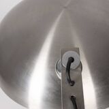 70's ministerial table lamp in chrome metal italian design