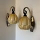 Appliques Art Déco bronze argenté Peuch & Besse