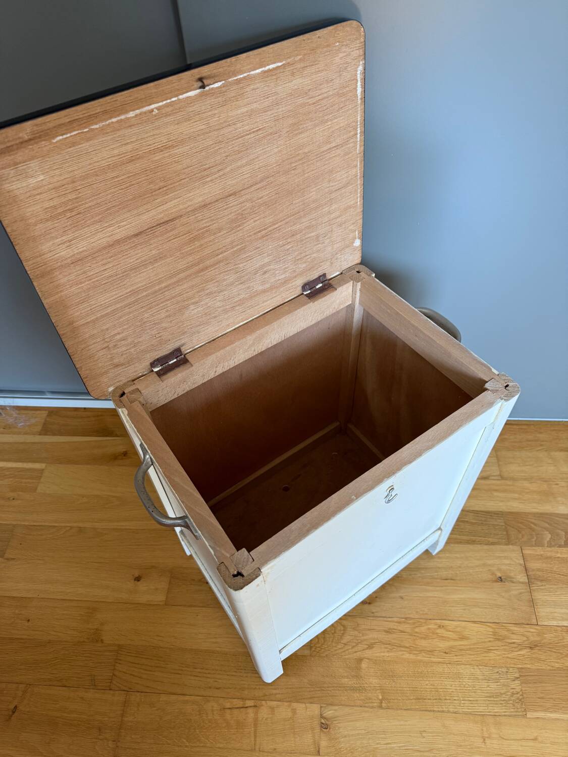 Vintage 1950s Formica storage stool