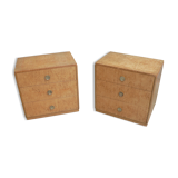 Pair of art deco bedside commode