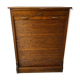 Industrial furniture notary binder with vintage American curtain 1940s