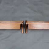 1950s pair of rare Borge Mogensen teak floating night stands by Dyrlund Denmark