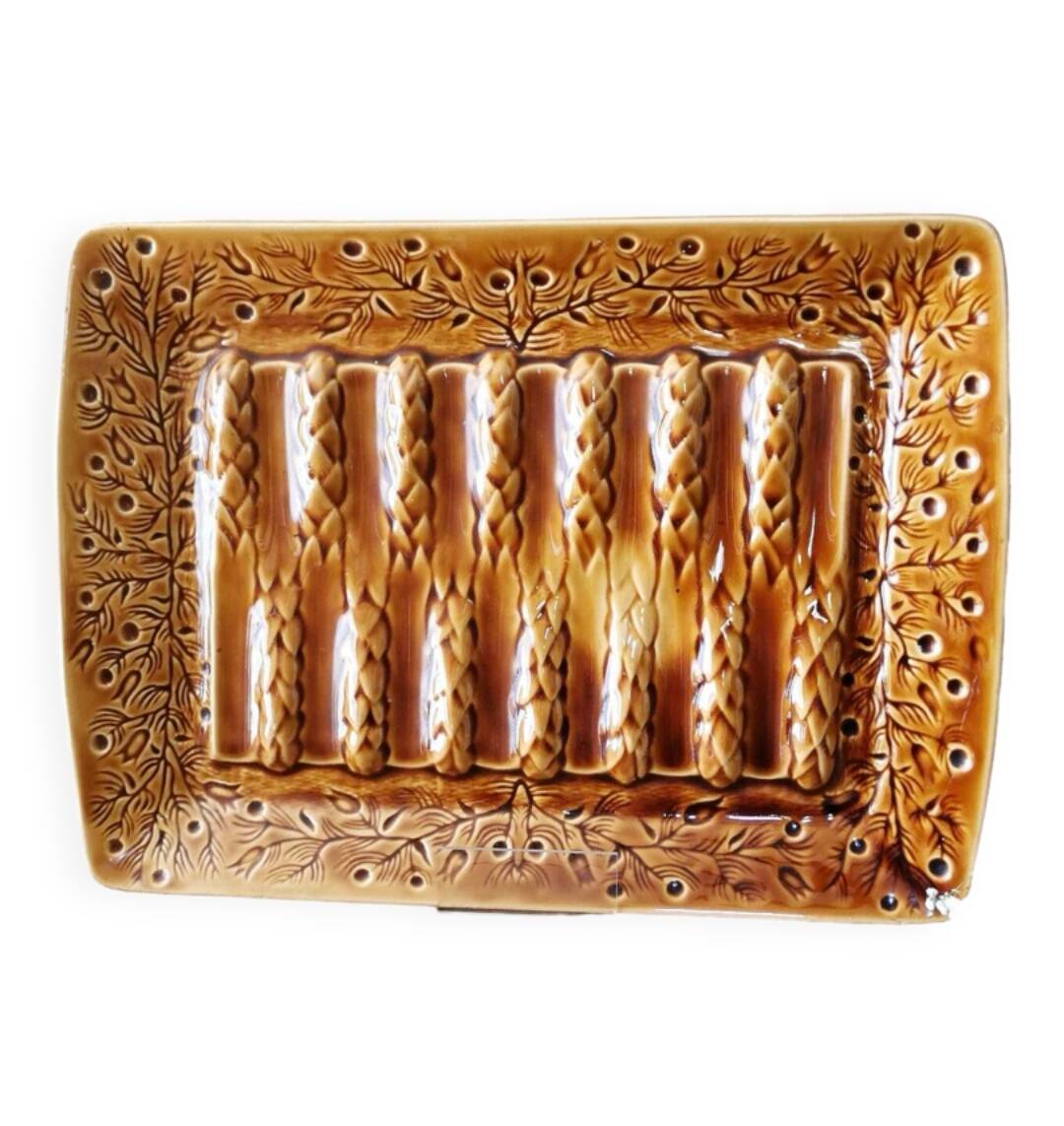 Barbotine, Sarreguemines asparagus dish