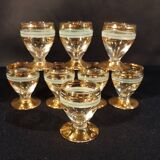 8 old liquor glasses
