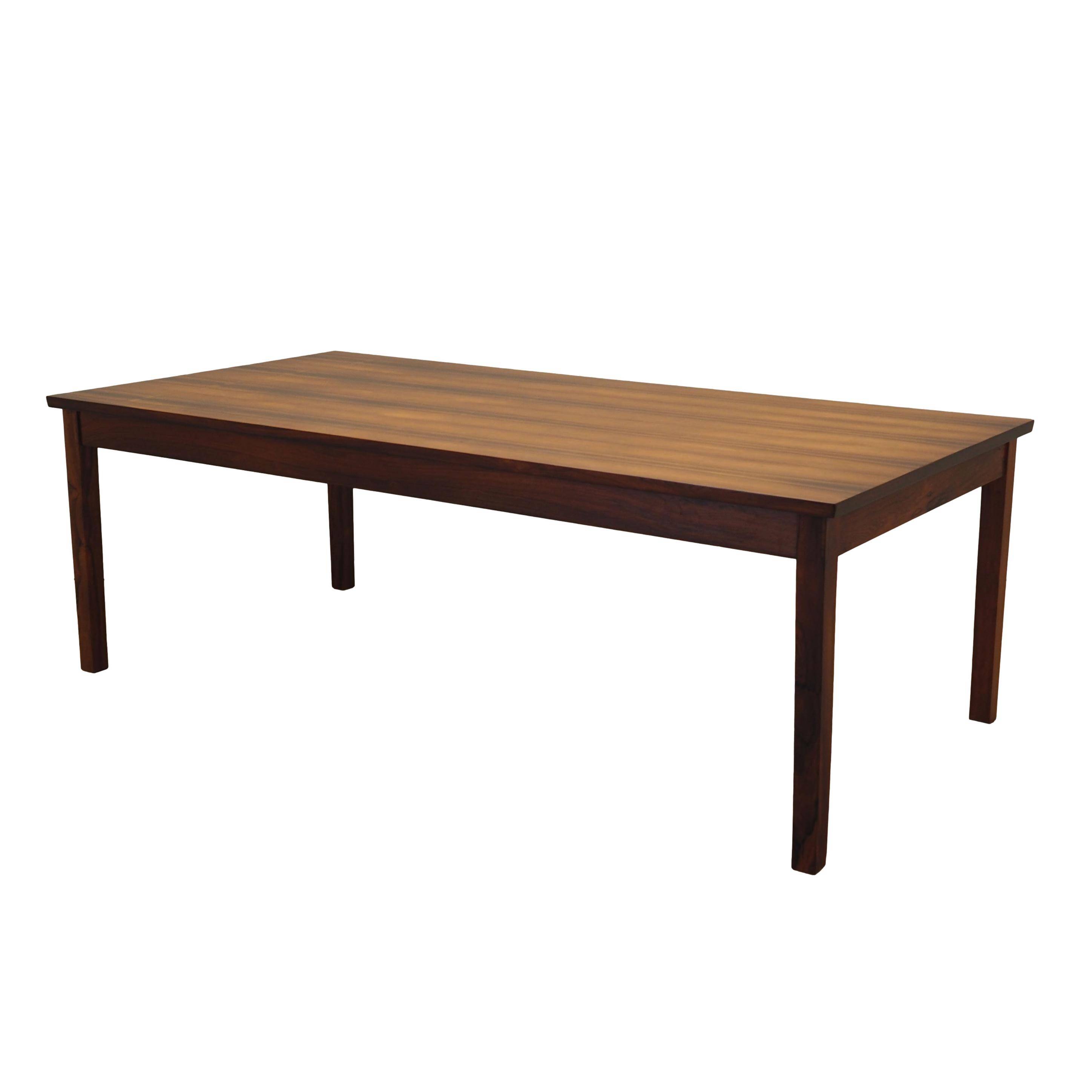 Table en palissandre, design danois, années 1970, production : Danemark