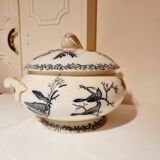 Antique Gien Translucent Porcelain Tureen in Gien Earthenware from 1900