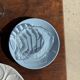 Set of 6 vintage blue dessert plates D18 (1)