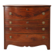 Flame mahogany drop-leaf writing desk, English style.