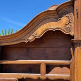 18th century - Bressan sideboard with elm burl clock