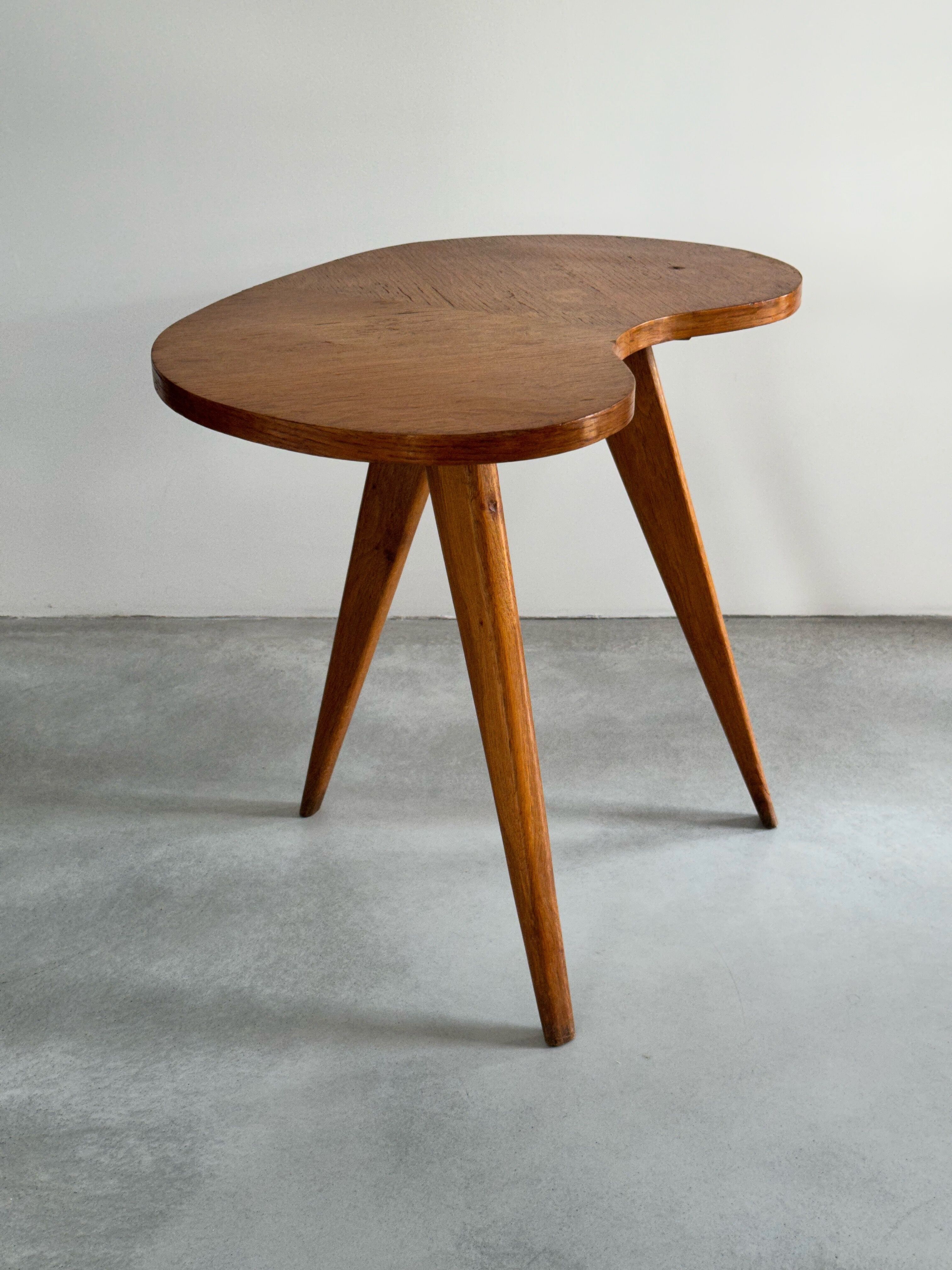 Vintage wooden side table or end table from the 60s