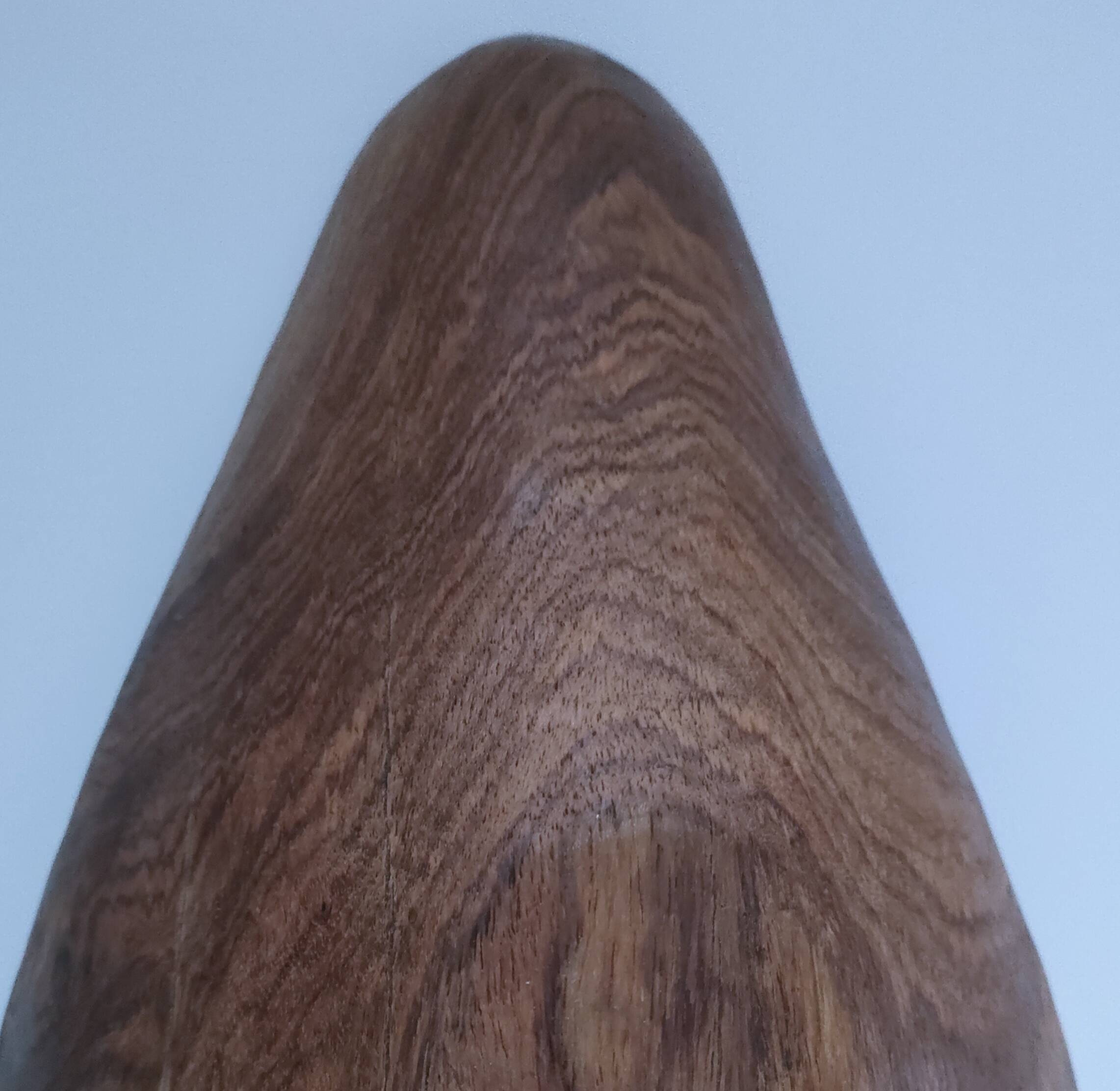Oblong cut solid wood carved monoxyl