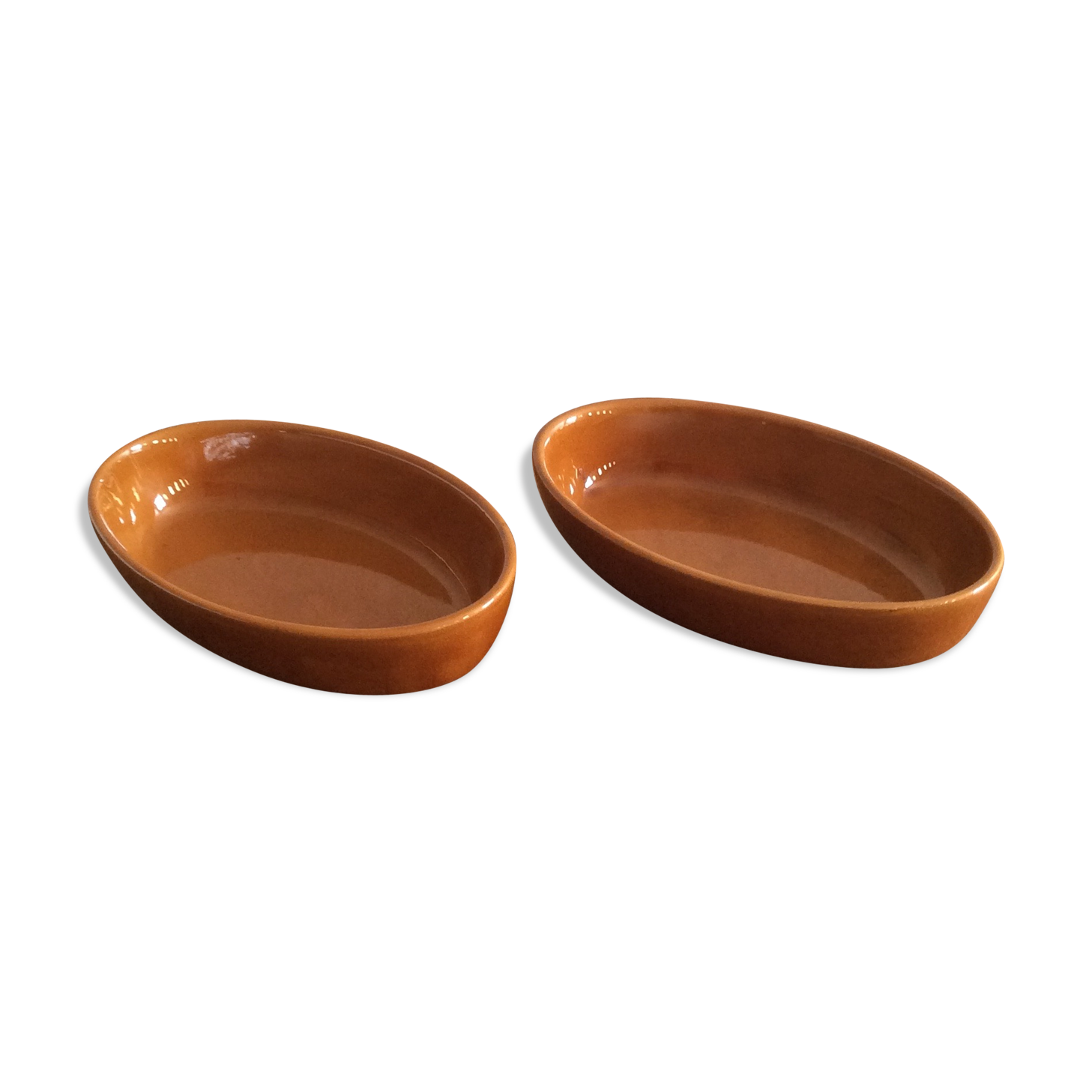 Duo dishes glazed stoneware Digoin