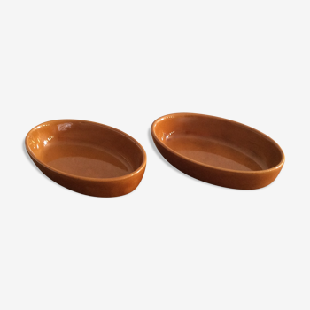 Duo dishes glazed stoneware Digoin