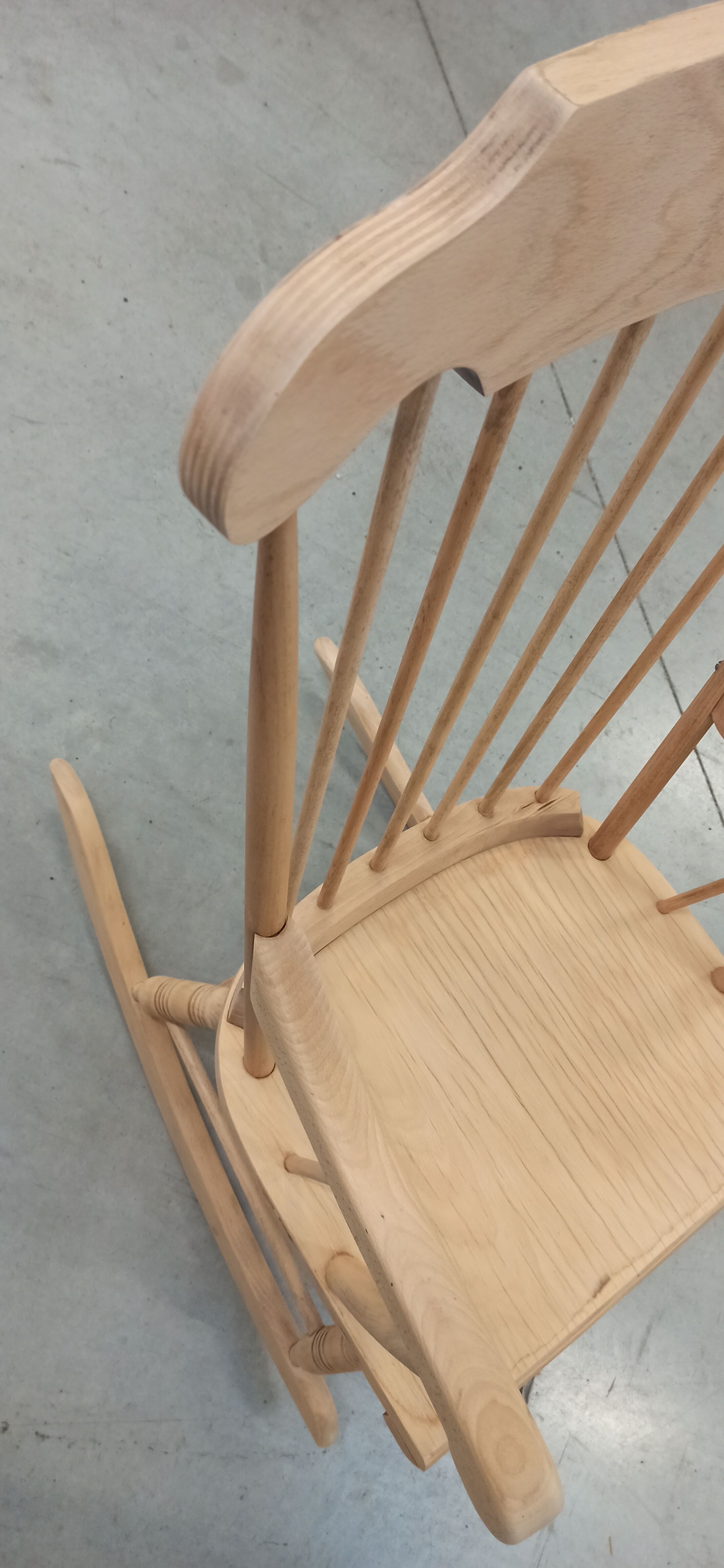 Wooden rocking chair 60's