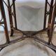 Table en rotin et bambou vintage