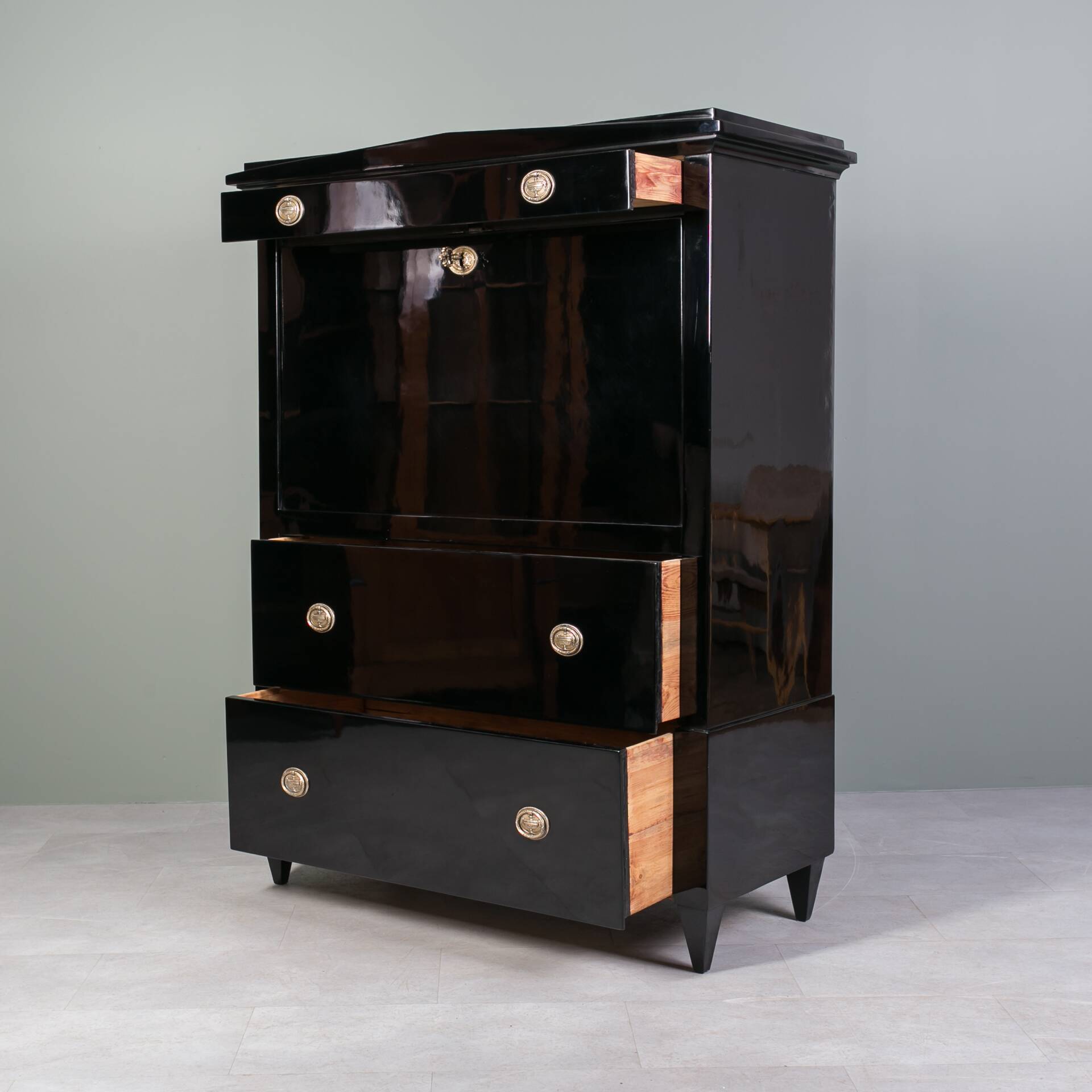 Biedermeier Secretary, Germany, 19th Century