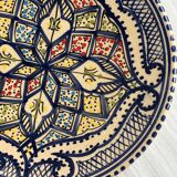 Decorative ceramic plate from Nabeul, Tunisia.
