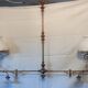 Old large billiard pendant light