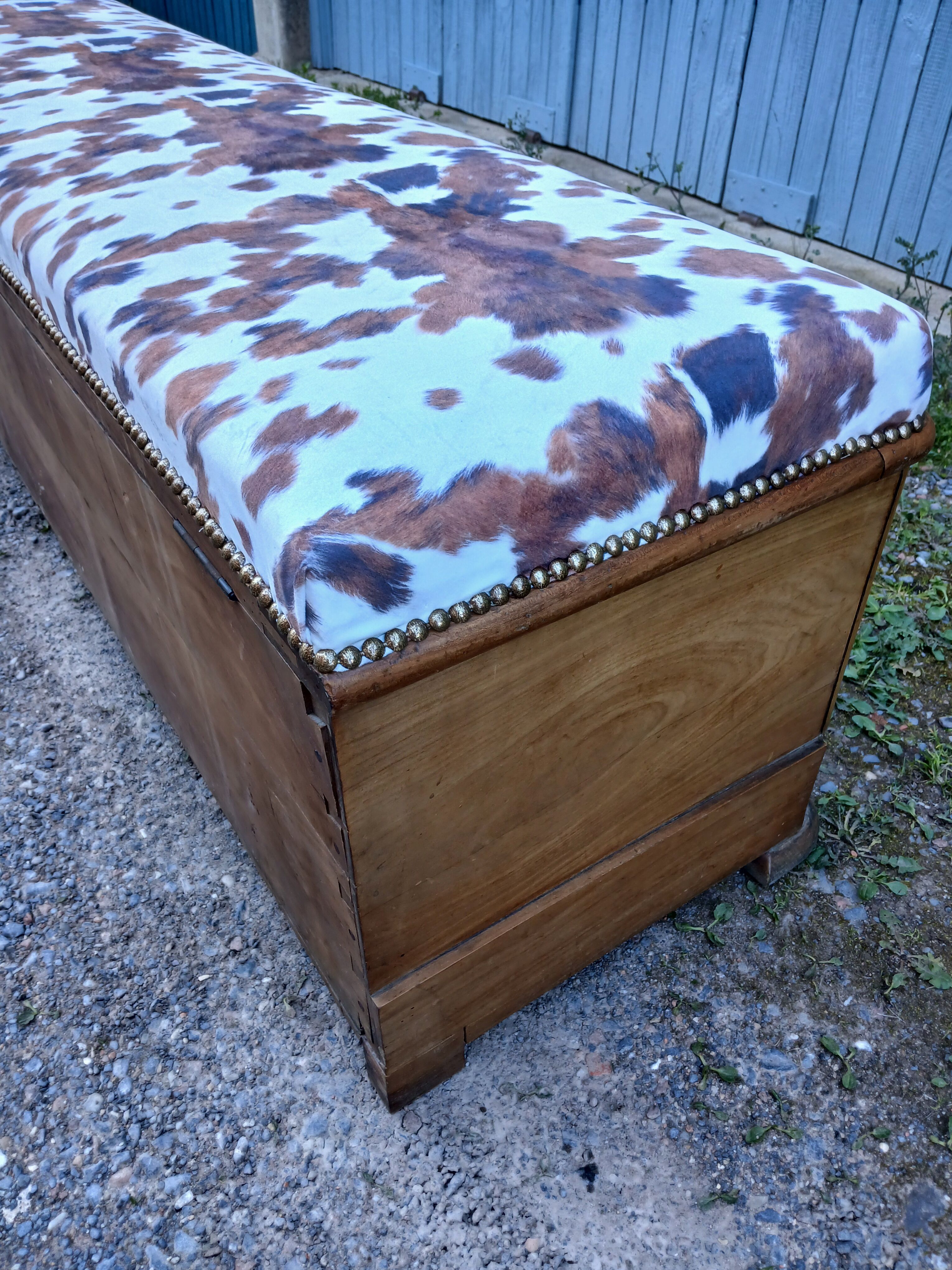 Revisited antique wooden chest