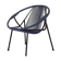 Mid-century plastic thread outdoor club chair