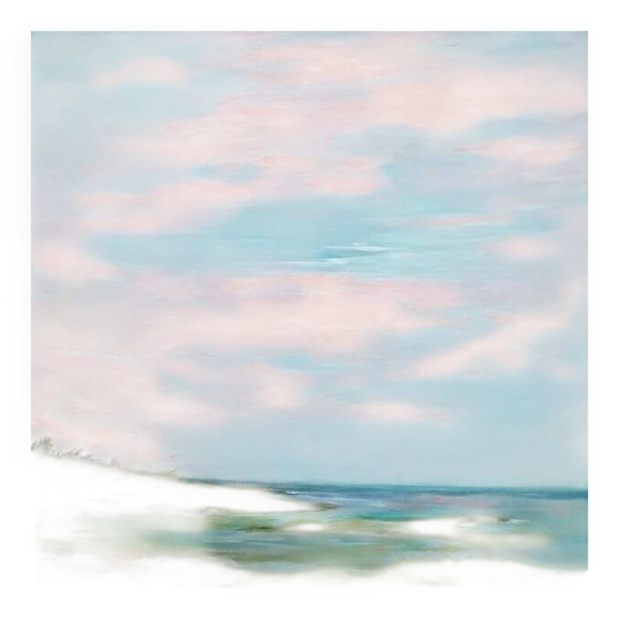 Marine landscape painting, original signed and delivered with its certificate.