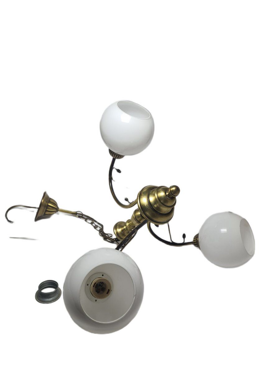 Vintage Art Nouveau chandelier, Poland, 1970s